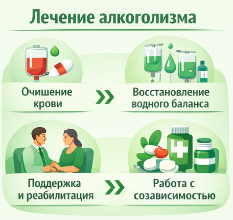 лечение алкоголизма во Всеволожске этапы